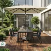 Sekey Rechteckiger Sonnenschirm 200 x 140 cm, Balkonschirm Produktbild-Vorschau 5