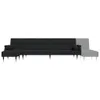 vidaXL Schlafsofa in L-Form Schwarz 271x140x70 cm Samt -  Produktbild-Vorschau 12