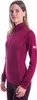 T-shirt Sensor Merino Active Stand-up Zip Damen lang lilla Produktbild-Vorschau 2