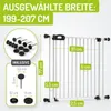 Bomi Treppenschutzgitter ohne Bohren, 199-207 cm, flacher Produktbild-Vorschau 2