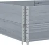 vidaXL Paletten-Aufsatzrahmen 2 Stk. Grau 150x100 cm Produktbild-Vorschau 6