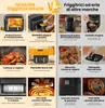 Friggitrice a Doppio Cestello 10L 2800W - 12-in-1, Timer Anteprima dell’immagine prodotto 5