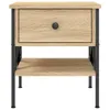 A product shot of a wooden nightstand with a drawer and a shelf, set against a white background. Náhled obrázku produktu