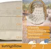 sunnypillow Hängesessel Kissen - Auflage für Rattan & Produktbild-Vorschau 3