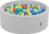 KiddyMoon Bällebäder für kinder 90x30cm 300 Bunten Bälle Produktbild-Vorschau 1