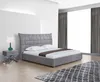 Kožená designová postel Manželské postele manželství Náhled obrázku produktu 5
