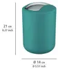 WENKO Schwingdeckel Eimer Brasil 2 L Petrol Müll Kosmetik Produktbild-Vorschau 6