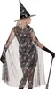 A woman wearing a witch costume, shown from the back and side. Anteprima dell’immagine prodotto