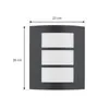 Lindby Außenwandlampe Vimal, E27, 26 cm, schwarz, Aluminium Produktbild-Vorschau 4
