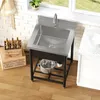 Merax – wolnostojący zlew ze stali nierdzewnej 60 x 60 cm z Podgląd zdjęcia produktu 7