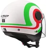Jet Helm LS2 OF558 SPHERE LUX II Urby Weiß Opak Grün Rot Produktbild-Vorschau 3