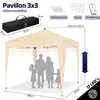Gazebo pieghevole KESSER® 3x3 m con illuminazione a LED a Anteprima dell’immagine prodotto 8