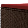 The Living Store 4-tlg. Garten-Lounge-Set mit Kissen Braun Produktbild-Vorschau 8