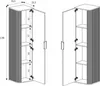 A technical drawing of a white cabinet with dimensions shown. Anteprima dell’immagine prodotto
