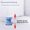 8 Stück Verstellbar Waschmaschine Füße, Rutschfeste Anti Produktbild-Vorschau 7