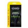 Rasoio Wilkinson Hydro3 con 9 testine di ricambio Anteprima dell’immagine prodotto 4