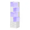 Armoire d'angle Flieks avec éclairage LED et 2 tiroirs, Voir les images du produit 8