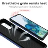 A close-up view of a blue phone case with a phone inside, highlighting its features. Produktbild-Vorschau