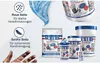 A collage of images showing different SCRUBS Hand Cleaner Towels products, including buckets and refill packs, with descriptive text and icons. Náhled obrázku produktu