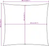 Vela Parasole in Tela Oxford Quadrata 6x6 m Antracite Anteprima dell’immagine prodotto 9