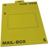 A yellow mail box sized S with a rectangular window for address label. Anteprima dell’immagine prodotto