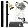 NovaTerra Solardusche 60L schwarz inkl. Bodenelement aus Produktbild-Vorschau 1