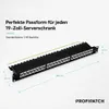 ProfiPatch Cat6a Patchpanel 19 Zoll Verteilerfeld 24 Port Produktbild-Vorschau 3
