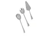 Three pieces of silverware are arranged diagonally on a white background. Anteprima dell’immagine prodotto