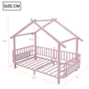Merax Hausbett aus Metall 90x200cm, Jugendbett mit Produktbild-Vorschau 6