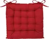 A red square seat cushion with ties on a white background. Anteprima dell’immagine prodotto