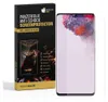 A product box and a screen protector for a smartphone. Produktbild-Vorschau