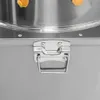 A close-up of a metal latch on a silver machine. Podgląd zdjęcia produktu