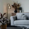 Design Stehleuchte Schwarz mit Gold und Rauchglas   Zuzanna Produktbild-Vorschau 9