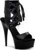DELIGHT-600-14 Damen Sandale von Pleaser, Schwarz EU 35, US Produktbild-Vorschau 1
