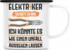 Trendation - Elektriker Emaille Tasse Spruch Männer Produktbild-Vorschau 1