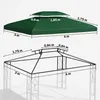 Outsunny Ersatzdach für Metall-Gartenpavillon 3x4 Partyzelt Produktbild-Vorschau 3