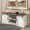 MODFU Meuble TV 150×40×60 cm - Buffet Blanc avec Étagères Voir les images du produit 1
