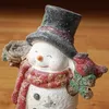 Weihnachtsdeko, Schneemann mit Vogel, 4 warmweiße LEDs, Produktbild-Vorschau 9
