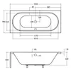 Badewanne Rechteck Set 5in1 180x80 mit Premium Produktbild-Vorschau 12