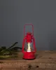 LED Laterne NICO - warmweiße LED - Schalter - Batteriebetrieb - H:15cm, D: 8,5cm - rot Produktbild-Vorschau