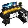 YITAHOME L-förmige Schreibtisch, 137cm LED Gaming Tisch mit Produktbild-Vorschau 2