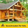 A large wooden house with a yellow overlay at the bottom. Produktbild-Vorschau