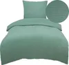 A duvet cover and pillowcase set laid out on a white background. Produktbild-Vorschau