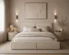 MOEBLO Polsterbett Bett 04 – Doppelbett mit Cord-Bezug, Produktbild-Vorschau 1