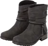 A pair of gray women's boots on a white background. Produktbild-Vorschau