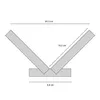 Saarpor Gehrungslade MDF braun 51 x 22,4 x 11 cm für Produktbild-Vorschau 2
