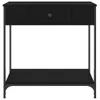 vidaXL Stolik konsola czarny 75x34,5x75 cm materiał Podgląd zdjęcia produktu 3