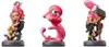 Three pink amiibo figures from the Splatoon game series are displayed against a white background. Produktbild-Vorschau