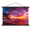 MuchoWow® Textilposter Sonne - Horizont - Rosa - Palme - Produktbild-Vorschau 1