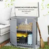 Outsunny Gartenschrank Holz, Geräteschuppen wetterfest Produktbild-Vorschau 6
